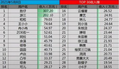 网红的收入排行,揭秘网络红人财富神话 第3张 网红的收入排行,揭秘网络红人财富神话 第3张